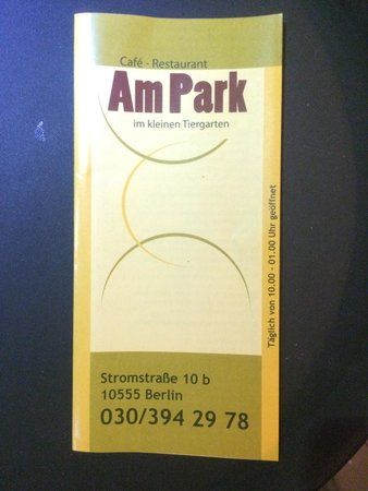 Cafe Restaurant am Park